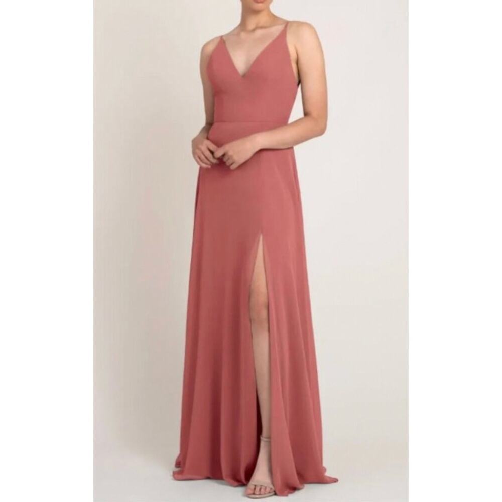 JENNY YOO Martinique Bridesmaid Dress Dusty Rose 8